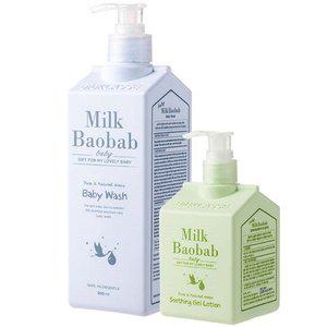 밀크바오밥 베이비워시 500ml+베이비수딩젤로션 250ml