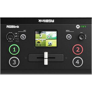 RGBlink 미니 비디오 믹서 스위처 4 x HDMI 입력 2K 입력 출력 실시간 라이브 스트리밍 출력 6개 사진 PVW