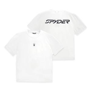 [스파이더]SPYDER 남성 빅 레터링 반팔 티셔츠 FM1SOKMCNRS202M-WHT