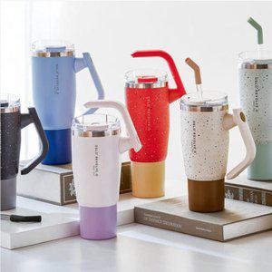 [스탠리]오슬로 빨대텀블러 950ml 도트 손잡이텀블러 보온 보냉