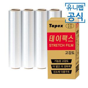테이팩스 스트레치필름 공업용랩 산업용랩 고강도 고기능성 500mm 400M X 4롤 (1박스)