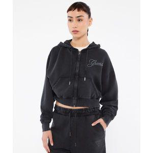 (매장정품) 게스 GUESS [GO] 핫픽스로고 크롭 후드집업 YP1K3330 141803