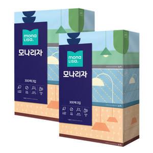 모나리자 아로마향 300매 3입 2개 총6개 향기나는 퍼퓸 각티슈 미용티슈