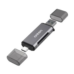 Coms 카드 리더기 2 in 1 C타입 USB 3.0메모리기 데이터전송기 2IN1기 저장장치기 메모리기