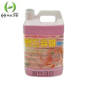 ksr 핸드퓨어 손세정제 핑크(젤타입) 3.75L