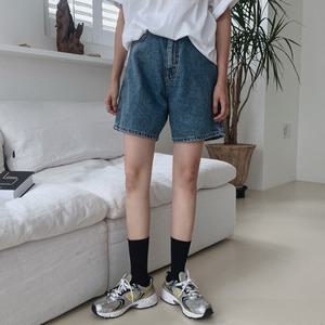 아티나 데님 숏 팬츠