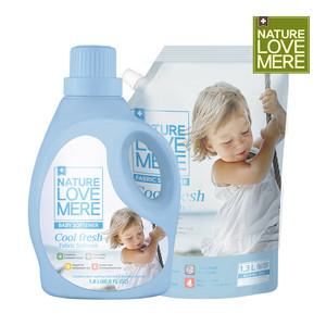 네이쳐러브메레 섬유유연제 쿨프레쉬 용기형 1800mlx1팩+리필형x1팩