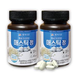 백세 프리미엄 매스틱정 메스틱정 60정 2개