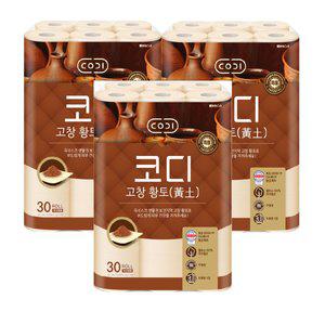 코디 고창황토 화장지 30m*30롤 3팩