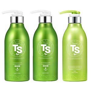 [TS트릴리온]프리미엄 TS 샴푸 500gx2개+프리미엄 TS 트리트먼트 500ml