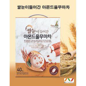 자연의선택 쌀눈이 들어간 아몬드율무마차 40포