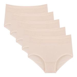 부드러운 밤부모달 하프복대팬티 5P 여성 데일리 삼각 빅사이즈 삼각팬티