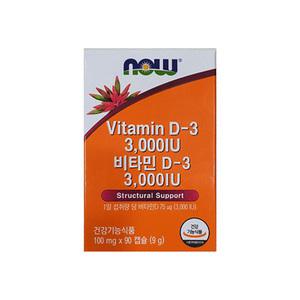 나우푸드 비타민D3 3000IU 100mg x 90캡슐