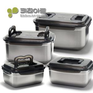 키친아트 국산 피앙세 김치통 스텐 27종 밀폐용기