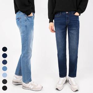 브릭D슬림일자워싱청바지 남자 남성 약기모 스판 워싱 데님 슬림핏 청바지 데일리 빅사이즈 