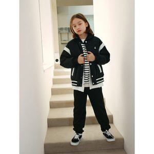 [BEANPOLE KIDS]바서티 패딩 점퍼  블랙(BI4138U025)