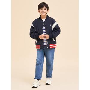 [BEANPOLE KIDS]바서티 패딩 점퍼  네이비(BI4138U02R)