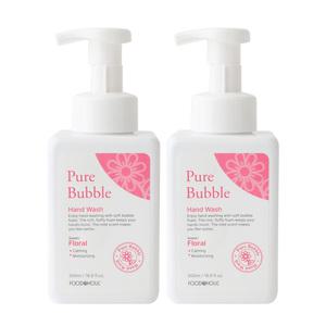 (2개)푸드어홀릭 퓨어 버블 핸드워시 플로럴향 500ml/몽글몽글 깨끗해