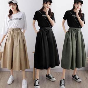 [RGM91R76]허리밴딩 와이드 여성 치마 바지 L XL 캐주얼