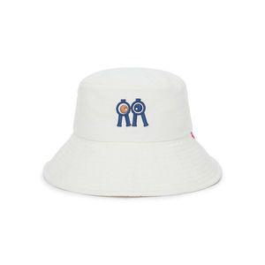 [교보문고]롤링롤라이 버킷햇 크림 네이비브라운아이 Bucket Hat