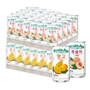 일화 프레주 망고+복숭아 175mlx30캔+30캔(총60캔) #안전박스포장