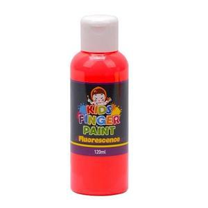 [XBI6K9KP]미술놀이 핑거페인트 형광색 120ml 낱색 물감
