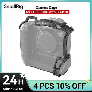 스몰리그 호환 캐논 EOS R5 R6 R5C카메라 케이지 BG-R10 배터리 그립 알루미늄 필름 영화 제작 카메라 비디
