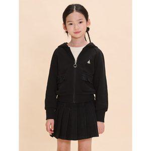 [BEANPOLE KIDS] 여아 프릴 후드집업  블랙 (BI4941G055)