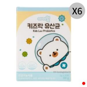 아이힐 키즈락 유산균 비타민D 아연 장 건강 30포 X6