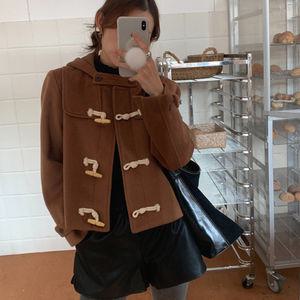 [디어로우] 메일라 미니 더플 버튼 숏 코트