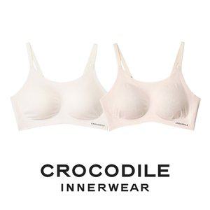 [감탄브라] [크로커다일]감탄브라 소프트핏쉘론 스트랩패드일체형 브라2종 오트밀 라이트베이지 CDWBR5M...