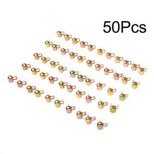 연료 라인 및 실리콘 진공 호스 고정 유지, 고품질 자재 제작, 8mm 용수철 클립 클램프 50