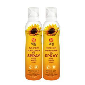[하프클럽/CJ제일제당]백설 유러피안 해바라기유 스프레이 200ml x2개