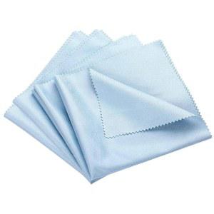 4Pcs 12x12인치 심벌 악기 청소용 천 극세사, 기타 첼로 비올라 바이올린 피아노 브라스 트럼펫 색소폰 플루트 클라리넷 심벌(파란색)용 유니버설 인스트루먼트 플러시 연마용
