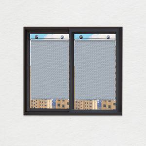 롤 블라인드 창문 방염 암막스크린 실버 37X125cm