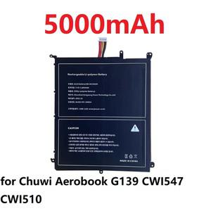 Chuwi 에어로북용 노트북 배터리 G139 CWI547 CWI510 HW-34154184 34154184 5000mAh 10 핀 7 라인