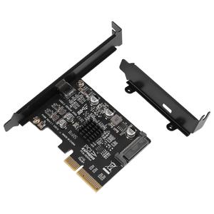 Windows 8/10/Linux용 SuperUSB PCIE 카드 C PCI-Express 4X - USB 3.2 Gen 2X220Gbps ASM3242 칩셋