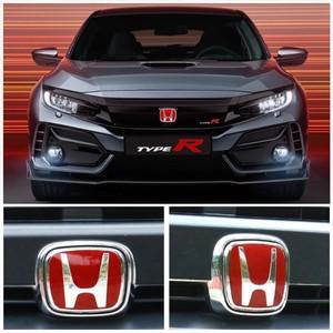 자동차  배지 전면 그릴 트렁크 스티어링 휠 장식 액세서리 Honda Fit GK5 HRV Vezel Accord Civic Cars Em