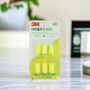 3M 이어플러그 귀마개 소음방지 (리필) 팬시네온 수면 청력보호 폼타입 비행기 소음차단