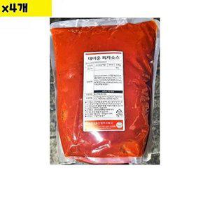[셀러허브 패션][JHN3455R_52EN]식자재 테이준 피자소스 3Kg x4개
