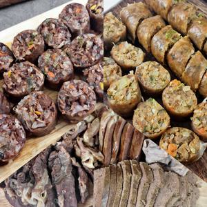 남도 전통방식 순대모음 3kg(토종+야채+모듬)