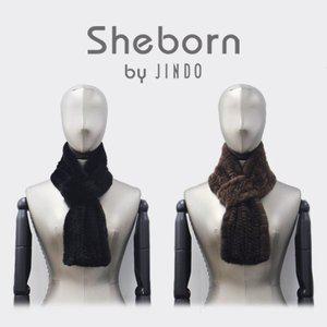 [진도 끌레베](본점)Sheborn 밍크 링 머플러(K4W1AM63)