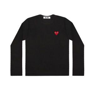 [정품아닐시3배보상] W 플레이 꼼데가르송 롱슬리브 티셔츠 블랙 W Play Comme des Garcons LS T-Shirt Bla