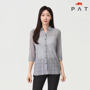 [PAT 여성] 7부 기하학 전타 티셔츠_1H45531