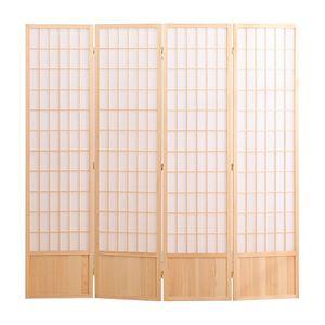 한옥파티션 칸막이 공간분리 접이식 4칸 150x44cm 병풍 파티션 우드