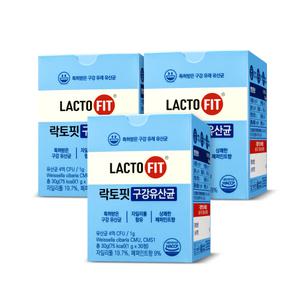종근당건강 락토핏 구강 유산균 30정, 3개