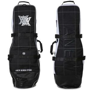 어뉴 골프 더블 로고 여행 커버 AGUTC02 AGOLF DOUBLE LOGO TRAVEL 캐디백 수납 블랙 그레이 2T 10PT재팬 N