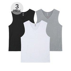 [파라고나][1+1+1] 3장세트 심리스 무봉제 민소매 티셔츠 N24S001