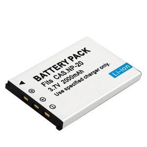2000mAh NP-20 배터리 카시오 EX-Z7 Z8 Z11 Z60 Z65 Z70 Z75 Z77 M1 M2 S1 S2 S3 S100 S770 S880