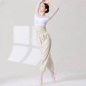 발레 하이웨스트 전신 챠코트 바지 성인 팬츠 여성용 워머 워밍업 겨울 화이트 폴댄스